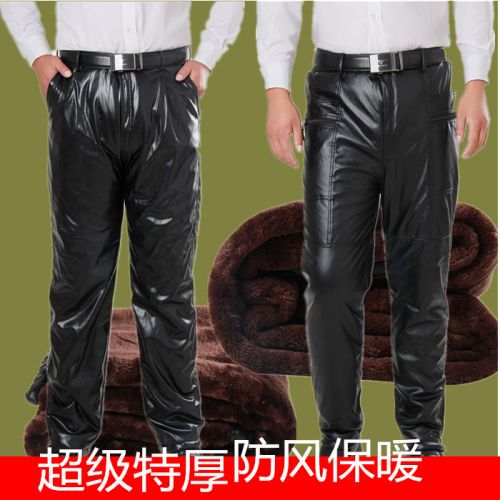 Pantalon cuir homme droit pour automne - Ref 1487877