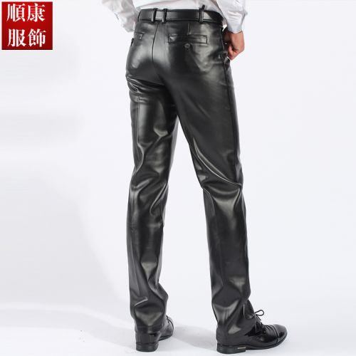 Pantalon cuir homme droit pour hiver - Ref 1487936