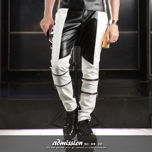 Pantalon cuir homme serré pour adolescent hiver - Ref 1488141