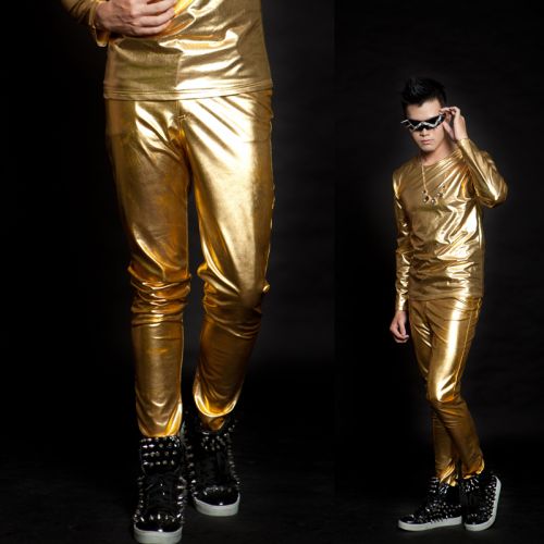 Pantalon cuir homme serré pour jeunesse été - Ref 1488176