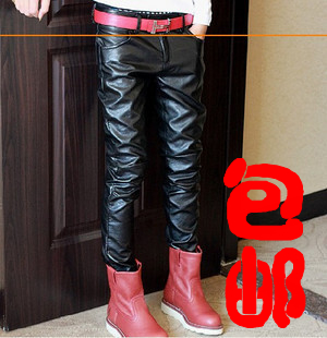 Pantalon cuir homme serré pour jeunesse hiver - Ref 1488237