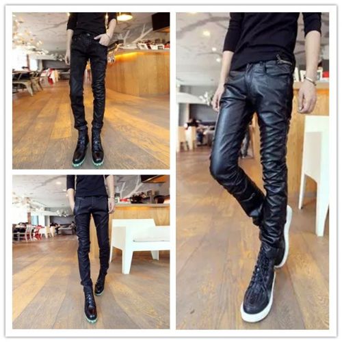 Pantalon cuir homme droit pour adolescent automne - Ref 1488275