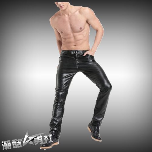 Pantalon cuir homme serré pour jeunesse automne - Ref 1488412