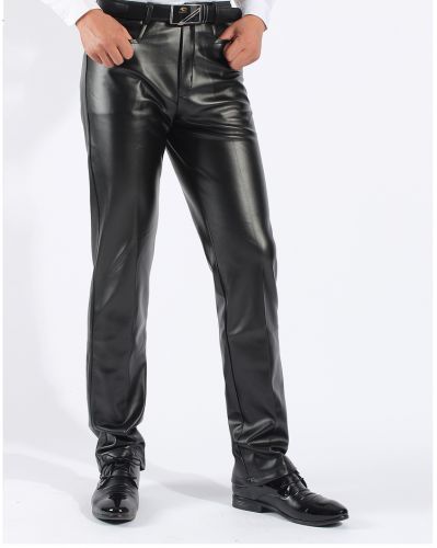 Pantalon cuir homme droit pour automne - Ref 1488415