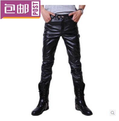 Pantalon cuir homme serré pour jeunesse PU automne - Ref 1488536