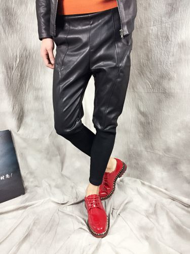 Pantalon cuir homme pantalons fuselés pour jeunesse été - Ref 1488542