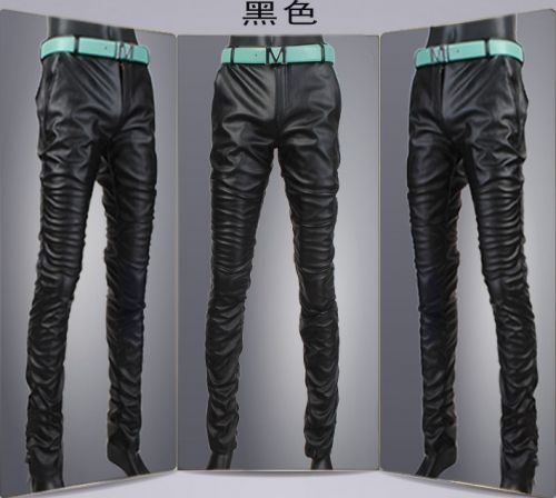 Pantalon cuir homme serré pour jeunesse hiver - Ref 1488671