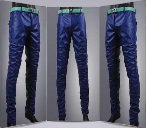 Pantalon cuir homme serré pour jeunesse hiver - Ref 1488693