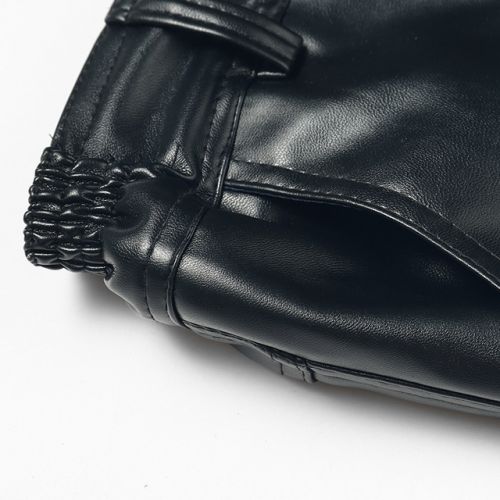 Pantalon cuir homme droit PU pour hiver - Ref 1488867
