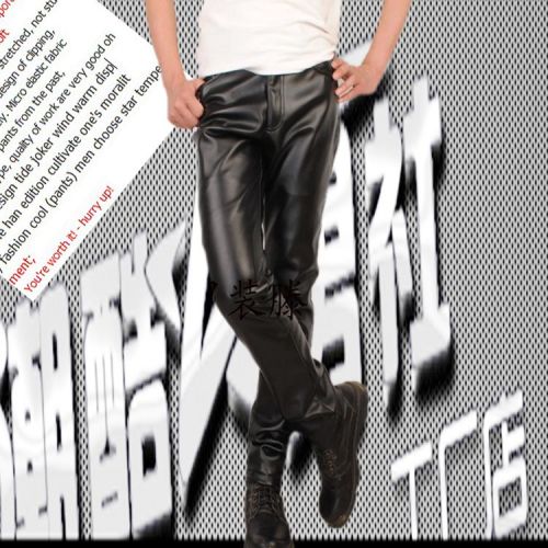 Pantalon cuir homme serré pour adolescent automne - Ref 1488875