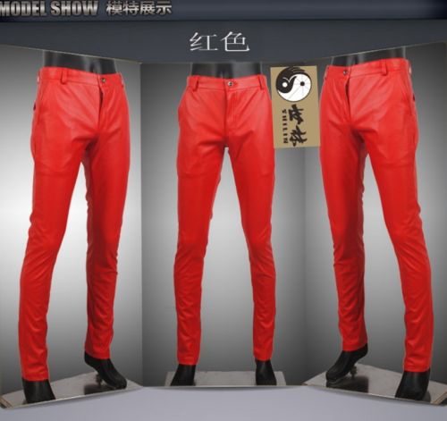 Pantalon cuir homme serré pour adolescent automne - Ref 1488949