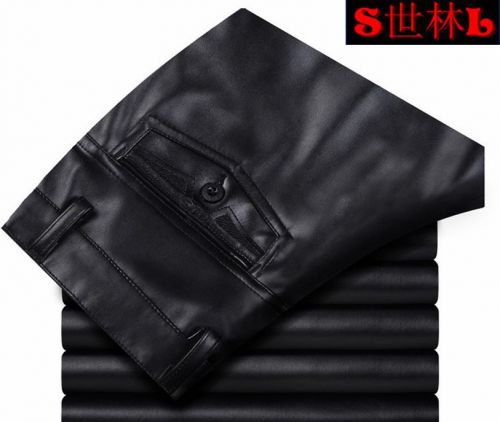 Pantalon cuir homme droit pour automne - Ref 1488965