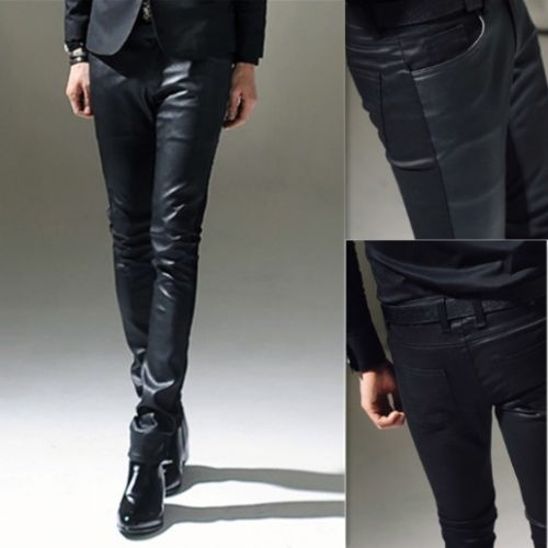 Pantalon cuir homme serré - Ref 1489035