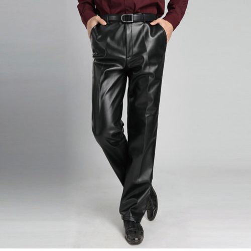 Pantalon cuir homme droit pour automne - Ref 1489044