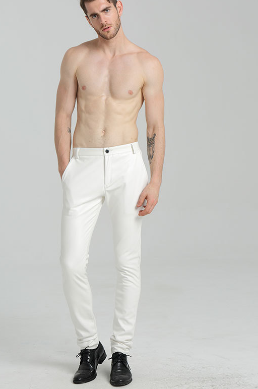 Pantalon cuir homme serré pour jeunesse PU hiver - Ref 1489201