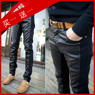 Pantalon cuir homme serré pour adolescent 3I automne - Ref 1489246