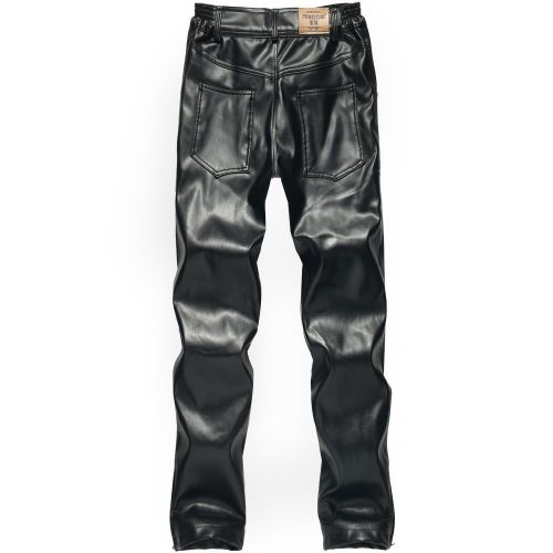Pantalon cuir homme droit PU pour hiver - Ref 1489258