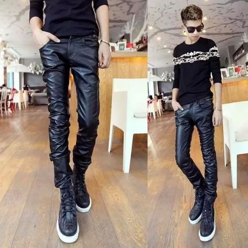 Pantalon cuir homme serré pour adolescent - Ref 1489509