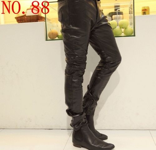 Pantalon cuir homme serré pour adolescent automne - Ref 1489511