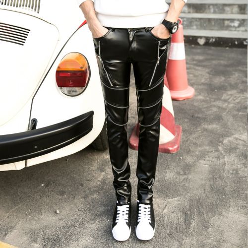 Pantalon cuir homme serré pour adolescent hiver - Ref 1489520