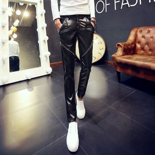 Pantalon cuir homme droit pour adolescent automne - Ref 1489535