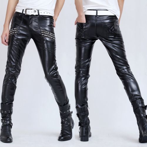 Pantalon cuir homme serré pour adolescent hiver - Ref 1489542