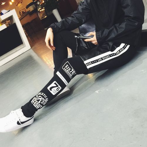 Pantalon cuir homme serré pour adolescent printemps - Ref 1489611