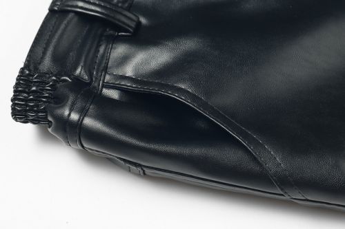 Pantalon cuir homme droit PU pour hiver - Ref 1489712