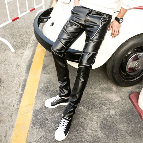 Pantalon cuir homme droit pour jeunesse automne - Ref 1489736