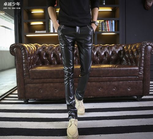 Pantalon cuir homme serré pour adolescent hiver - Ref 1489801