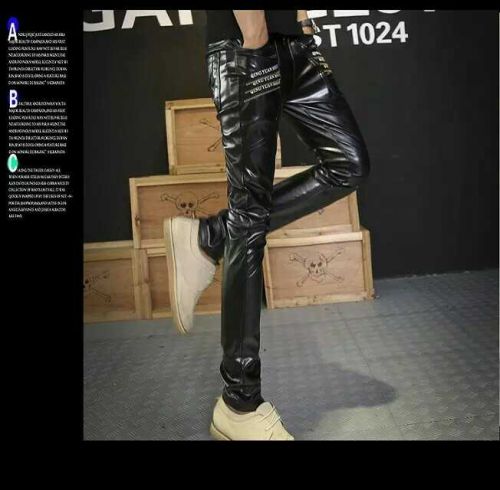 Pantalon cuir homme - Ref 1489818