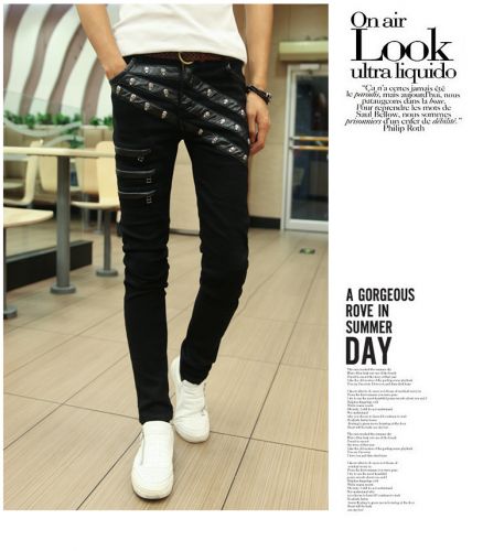 Pantalon cuir homme serré pour jeunesse hiver - Ref 1489865