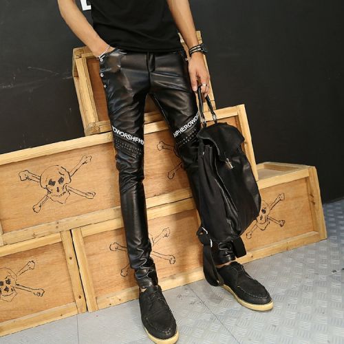 Pantalon cuir homme serré pour adolescent 16 BLOCKS automne - Ref 1489899