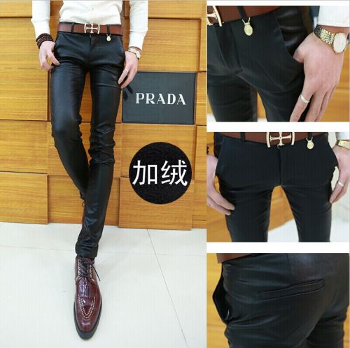 Pantalon cuir homme serré pour jeunesse - Ref 1489950