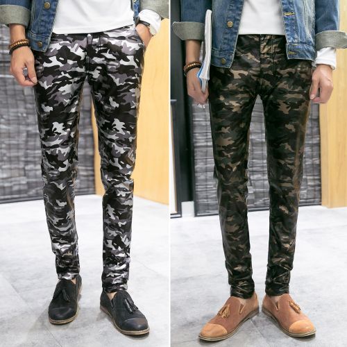 Pantalon cuir homme serré pour adolescent automne - Ref 1489974