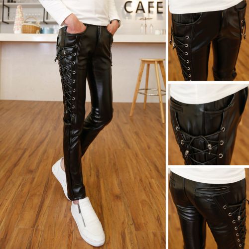 Pantalon cuir homme droit pour jeunesse printemps - Ref 1490066