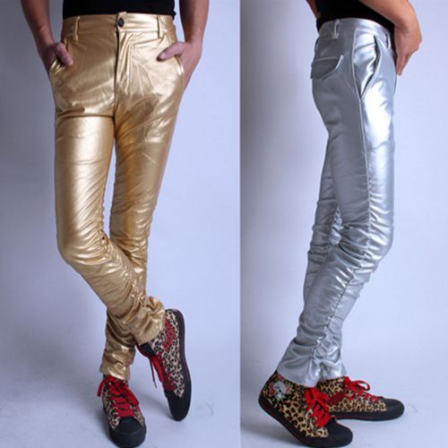 Pantalon cuir homme pantalons fuselés pour jeunesse PU automne - Ref 1490077