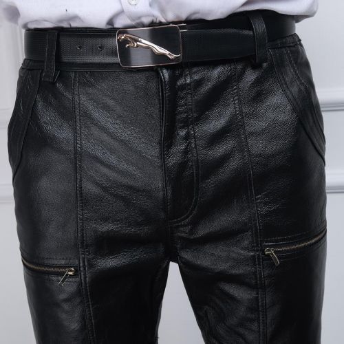 Pantalon cuir homme droit pour hiver - Ref 1491142