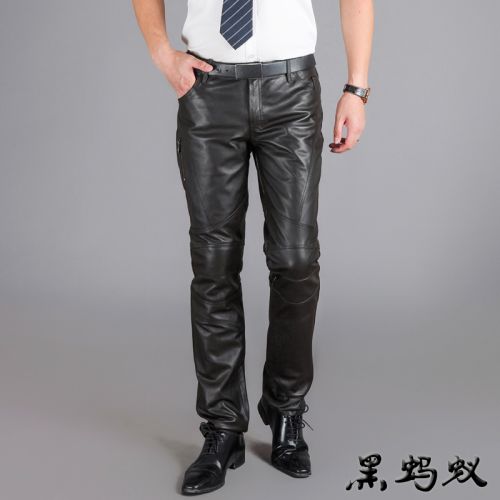 Pantalon cuir homme droit Première couche de pour hiver - Ref 1491170