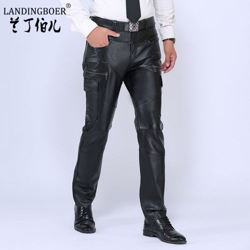 Pantalon cuir homme droit LANDINGBOER pour hiver - Ref 1491191