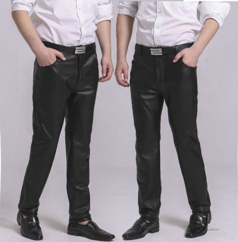 Pantalon cuir homme pantalons fuselés pour jeunesse hiver - Ref 1491206