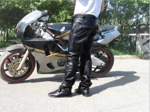 Pantalon cuir homme pantalons fuselés pour jeunesse hiver - Ref 1491255