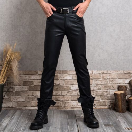 Pantalon cuir homme droit pour jeunesse automne - Ref 1491282