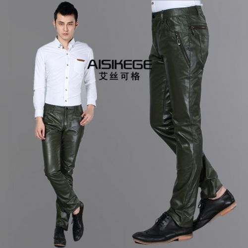 Pantalon cuir homme serré pour adolescent hiver - Ref 1491303