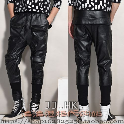 Pantalon cuir homme serré pour adolescent hiver - Ref 1491313