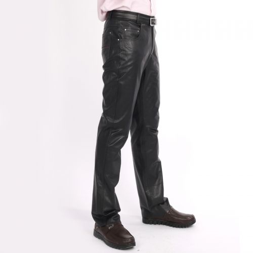 Pantalon cuir homme droit pour adolescent printemps - Ref 1491347