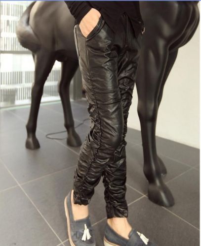 Pantalon cuir homme pantalons fuselés pour jeunesse automne - Ref 1491387