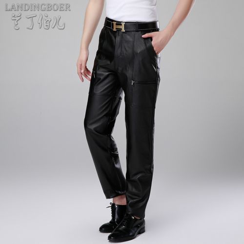 Pantalon cuir homme droit LANDINGBOER pour hiver - Ref 1491391