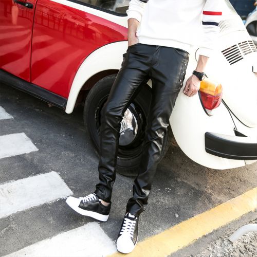 Pantalon cuir homme serré pour adolescent hiver - Ref 1491393