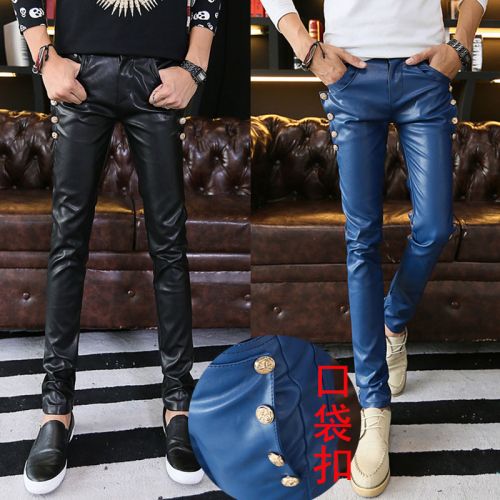 Pantalon cuir homme serré pour adolescent hiver - Ref 1491396